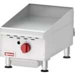 OMCAN - Countertop Stainless Steel Gas Griddle With Thermostatic Control with 1 Burner