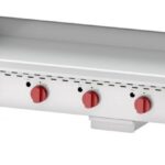Countertop Stainless Steel Gas Griddle With Thermostatic Control with 4 Burners