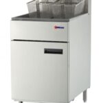 OMCAN - Propane Gas Floor Fryer with 150,000 BTU