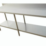 OMCAN - 24" x 96" All Stainless Steel Work Table with Backsplash