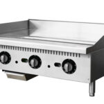 OMCAN - 36" Countertop Gas Griddle with Thermostat Control