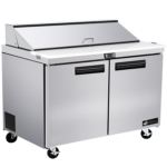 EFI CSDR2-48VC - 48" Refrigerated Prep Table with Two Doors