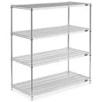 Chrome Wire Shelving Unit - 42 x 18 x 54"