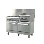 IKON- 60'' Range 60" - 6 burners - 24" raised griddle