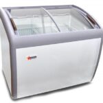 OMCAN - 39-inch Ice Cream Display Chest Freezer with Curve Glass Top - 31456