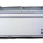 OMCAN - 58-inch Ice Cream Display Chest Freezer with Curve Glass Top - 31457